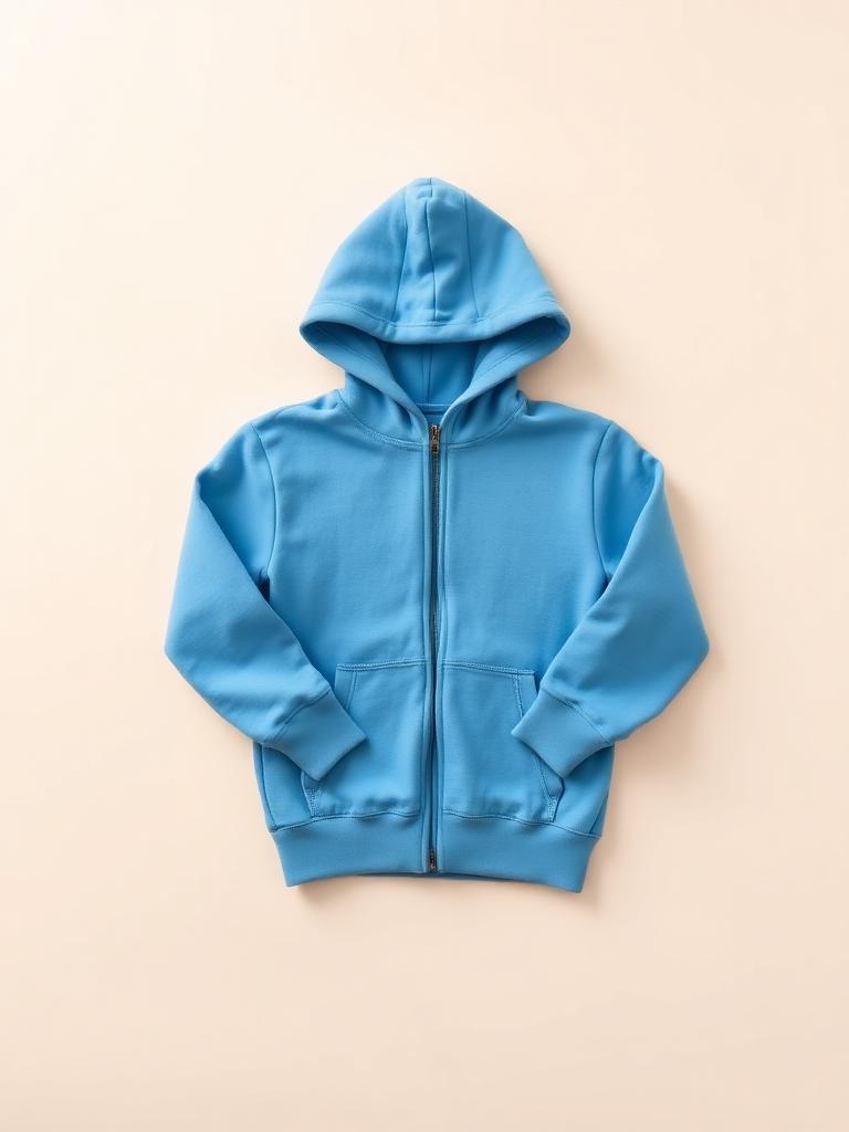 Sweat zippé bleu