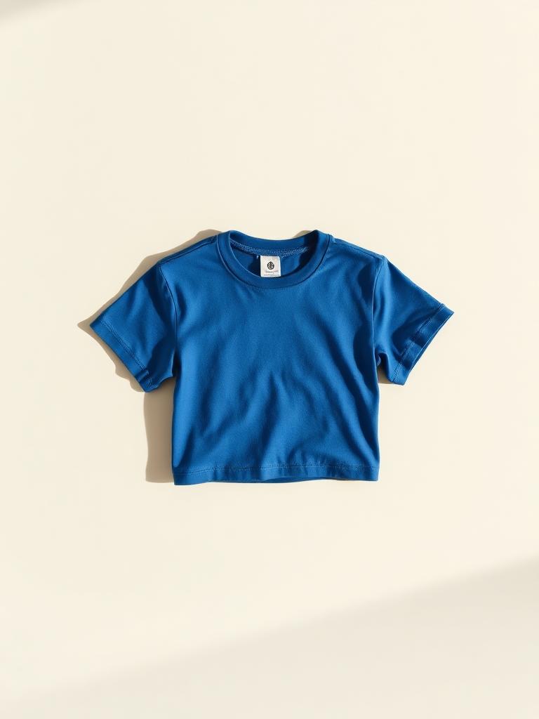 T-shirt manches courtes bleu